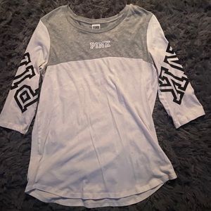Victoria Secret Pink 3/4 Sleeve Tee